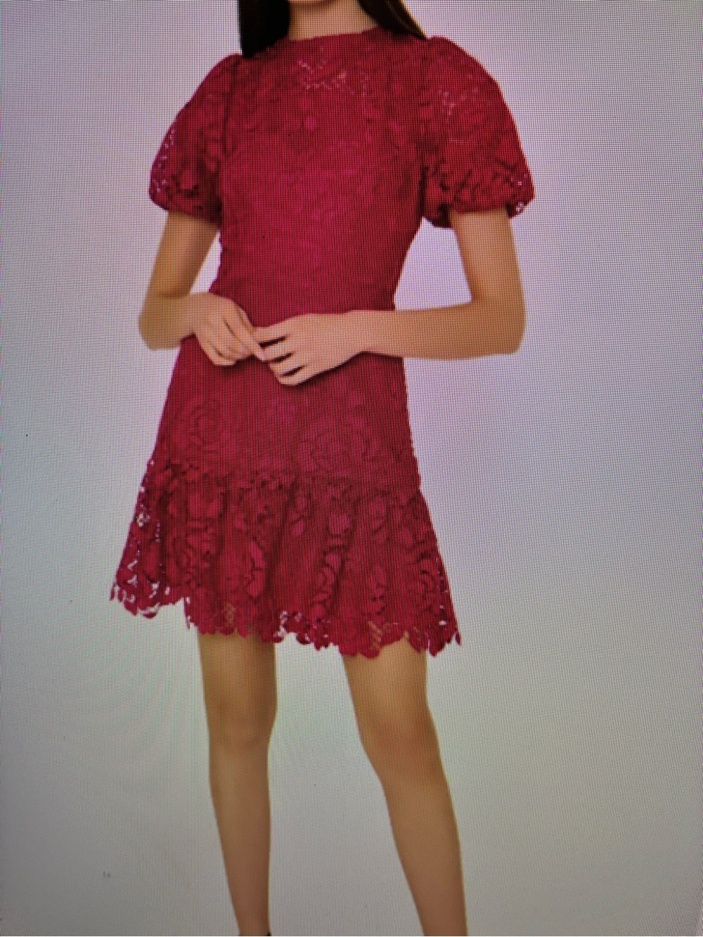 Milly Dark Pink Yasmin Gerber Daisy Floral Embroidered Dress